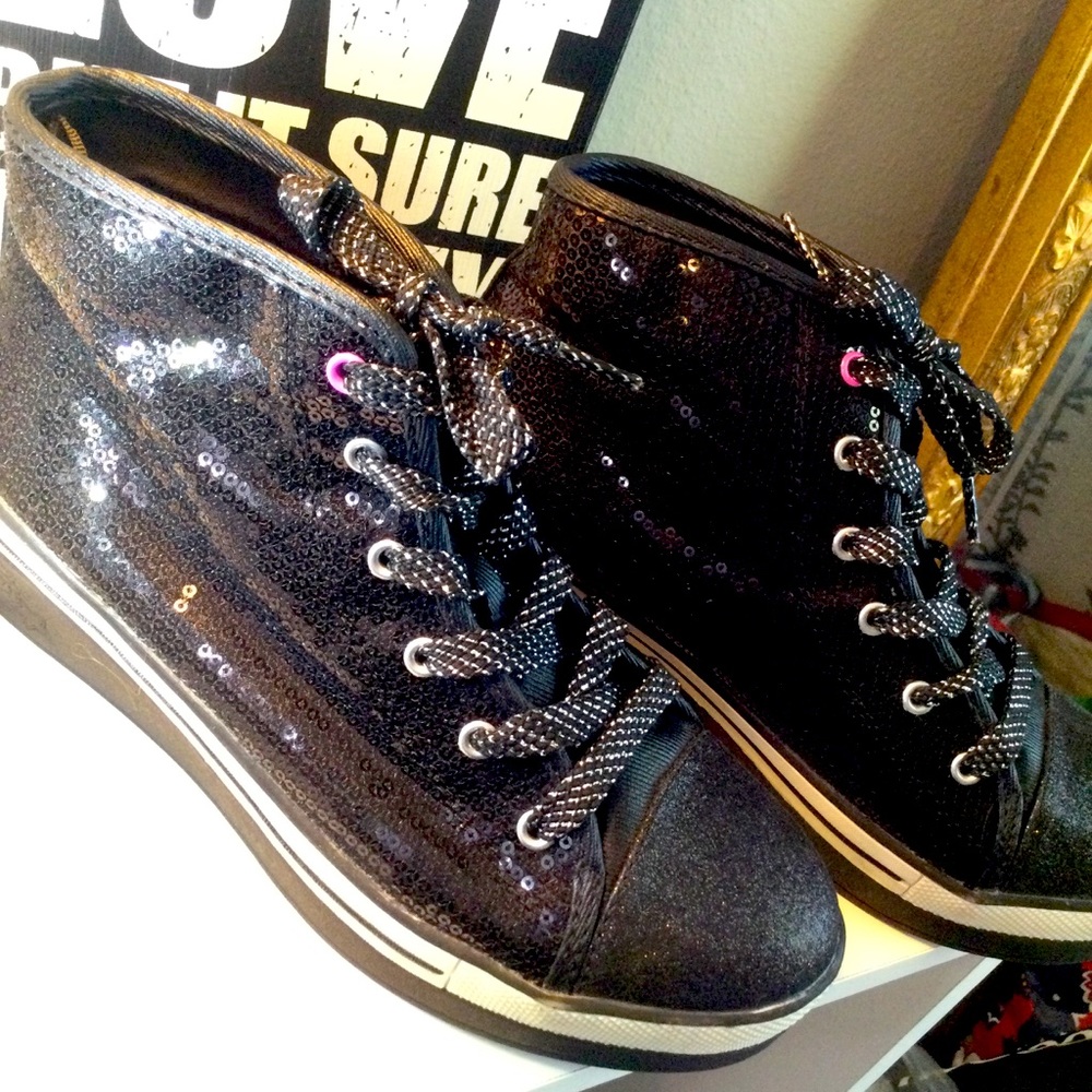 Faded glory sequined sneakers